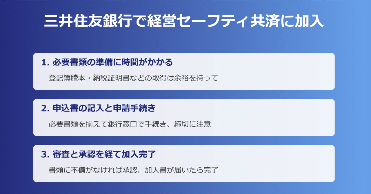 経営セーフティ共済の新規加入手続き：必要書類と注意点｜農情人