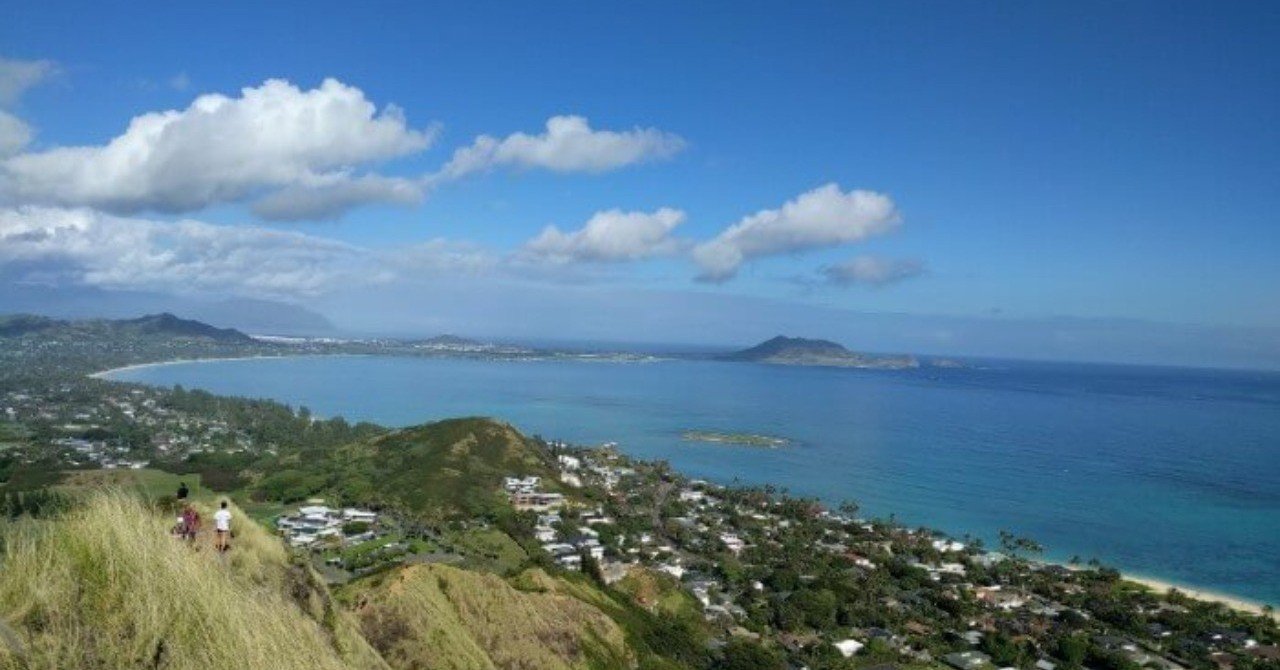 ハワイでハイキング ラニカイの海を一望できる絶景ピルボックストレイル ハワイ先生 Note