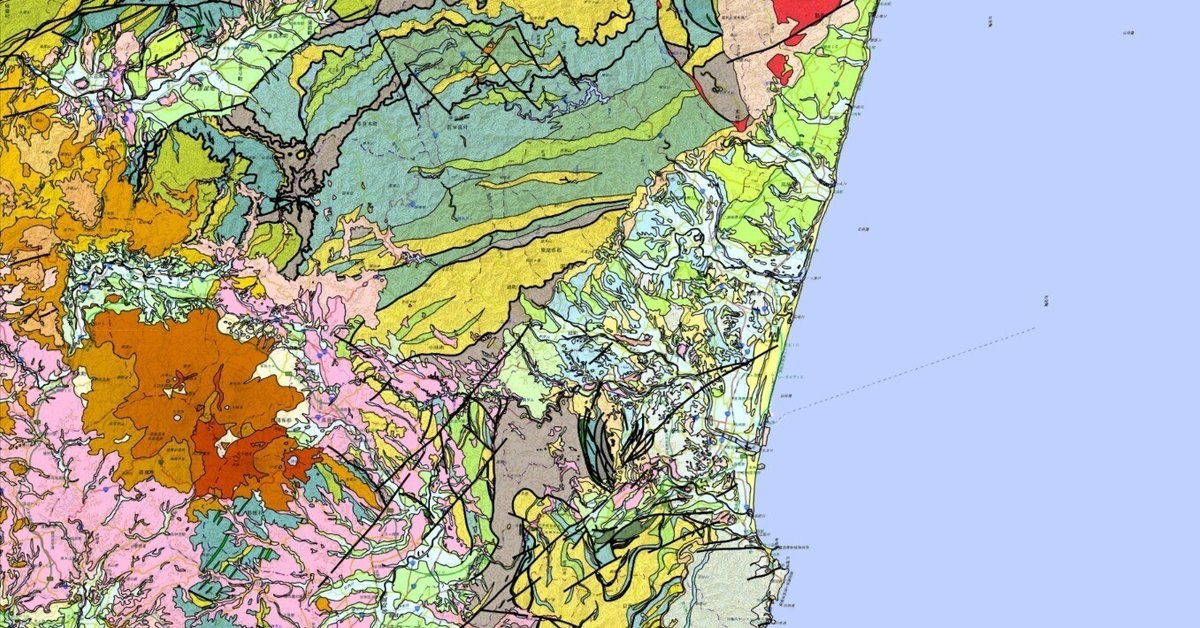 宮崎県の地質 20万分の1日本シームレス地質図V2（産総研地質調査