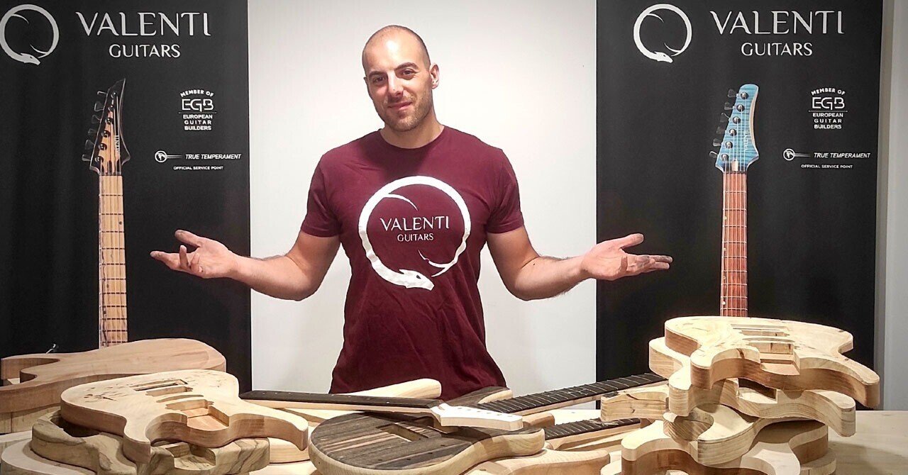 ハンドメイドならではの美しさが際立つイタリア発の「Valenti Guitars