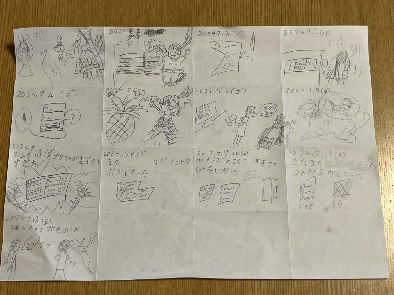 My daughter started drawing a picture diary｜倉本シオ