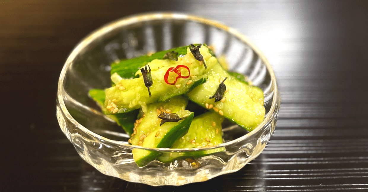 文字でおさらい「たたききゅうりのピリ辛甘酢」｜大原千鶴 / 料理研究家