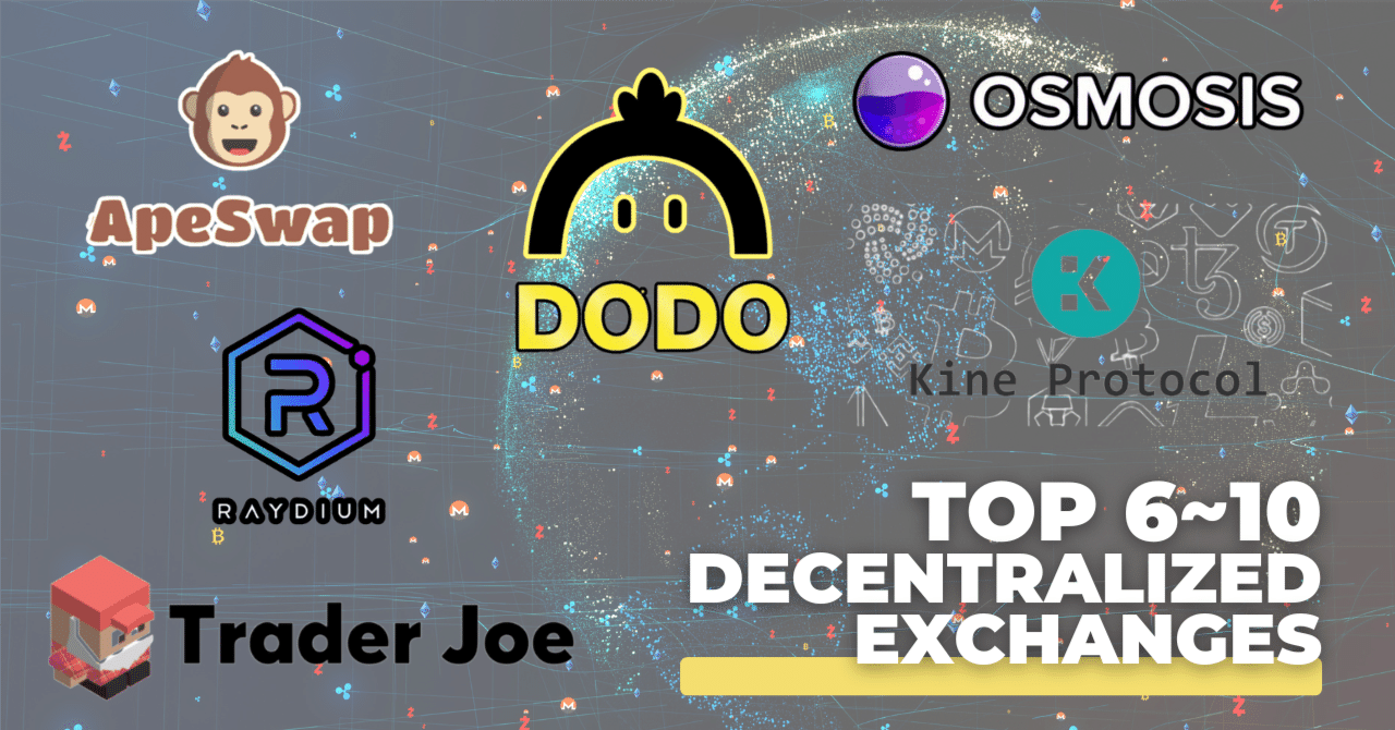 11〜15位”おすすめのDEX（分散型取引所）人気ランキング15選。｜𝐑𝐞𝐜𝐚𝐥 (りかる)