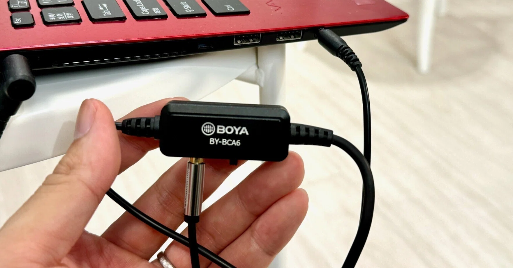 オンライン出演の音声接続に4極端子を使う 〜BOYA BY-BCA6を使った