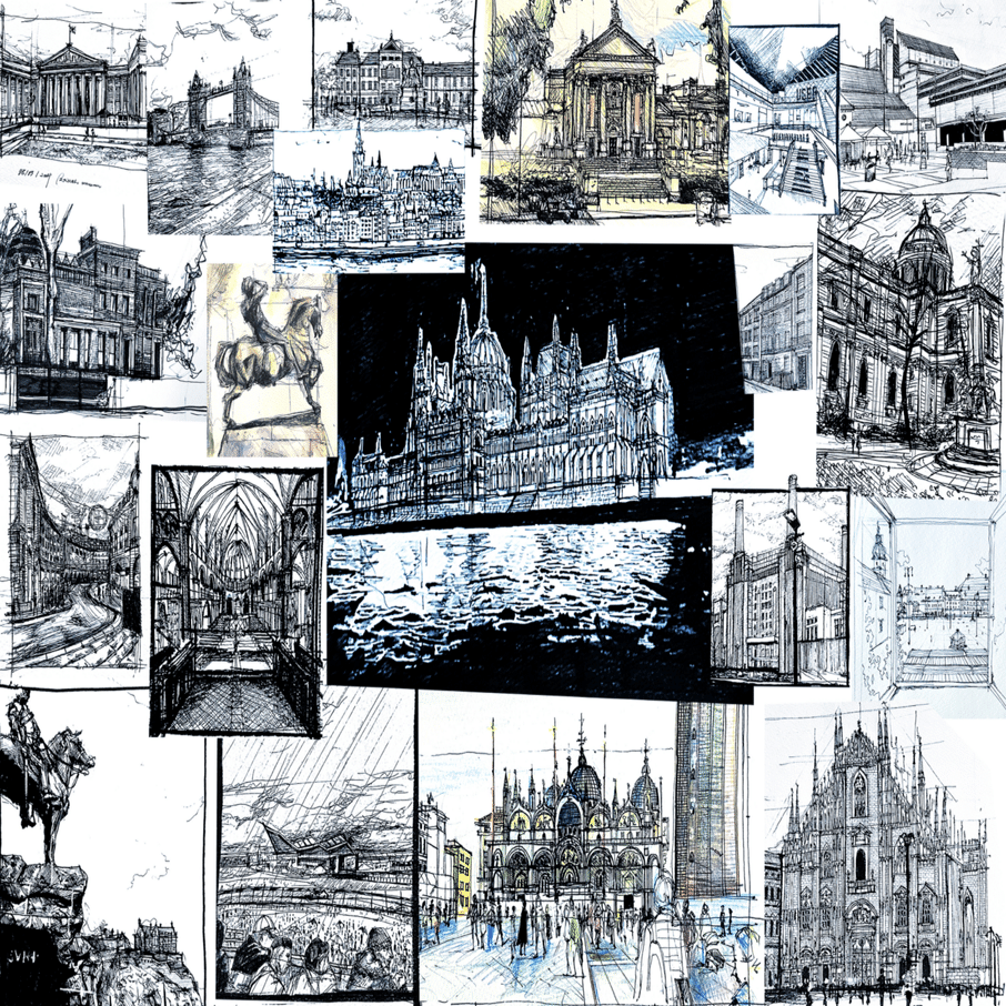 ヨーロッパ建築　クロッキー全集　美術、建築資料 ヨーロッパ建築 クロッキー全集 美術、建築資料 ヨーロッパ建築