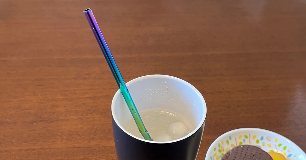 [Things I'm glad I bought] Rainbow-colored cooling straw｜だんごさん