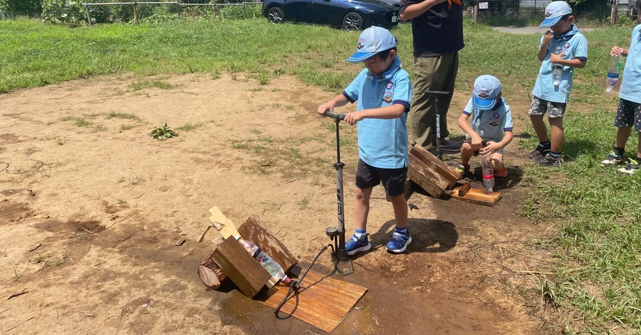 It's Summer! Launching Plastic Bottle Rockets!｜ボーイスカウト川崎53団ビーバー隊