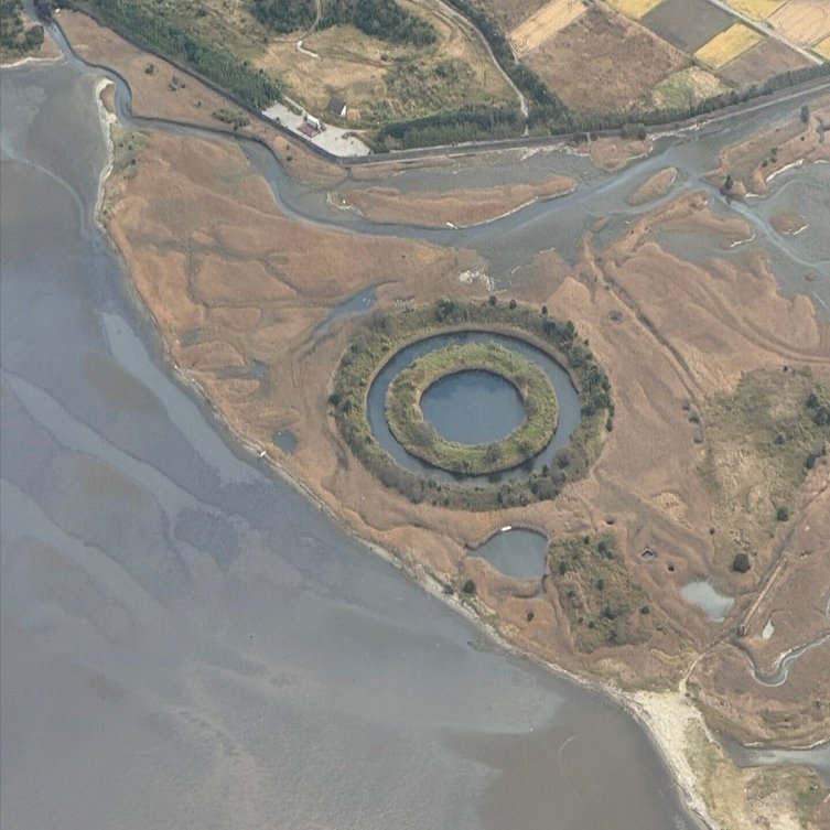 上空から見た面白いもの:木更津編~木更津フィッシュアイ~｜安藤聖泰