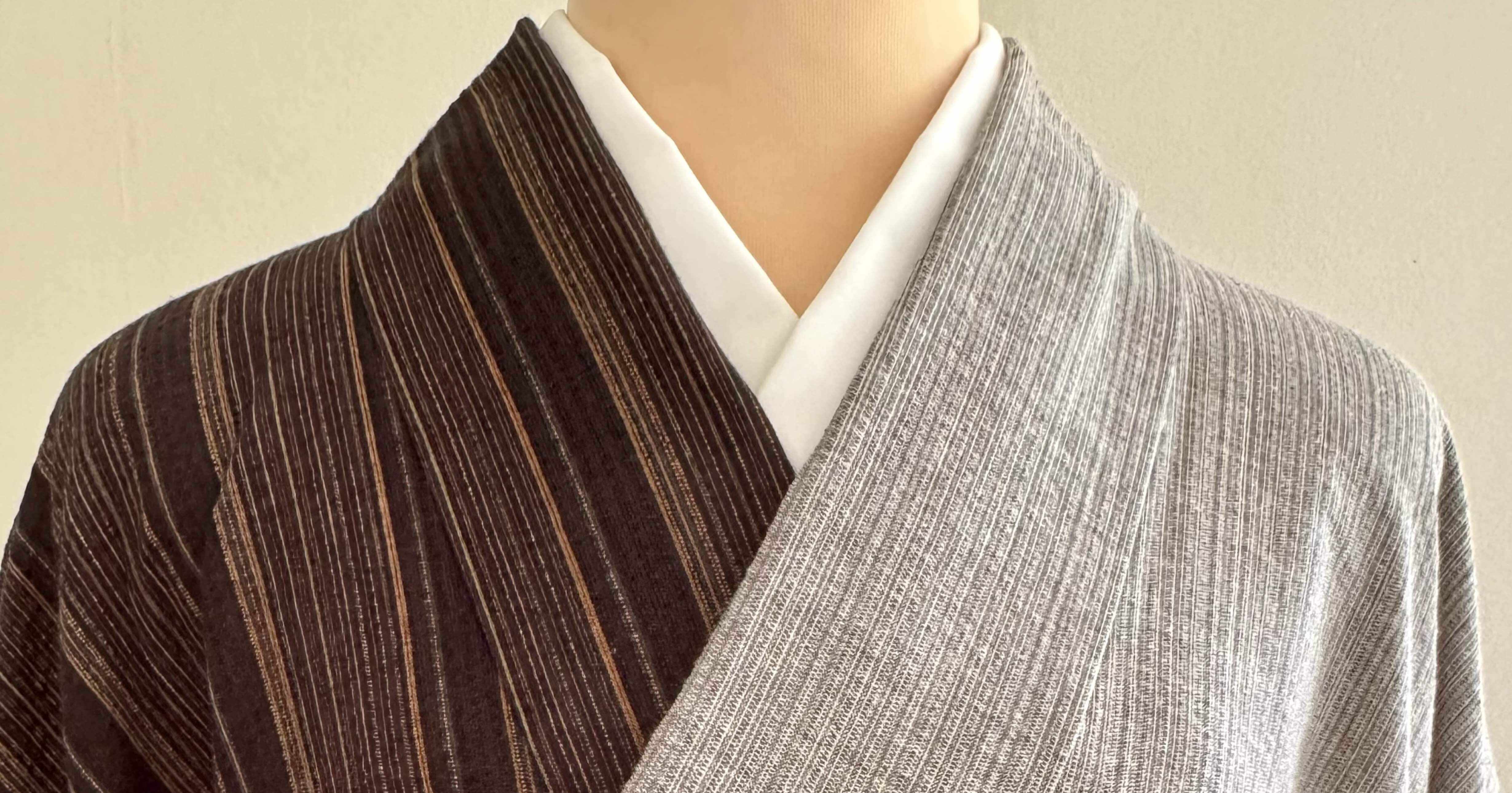 紫藤尚世しじら織綿着物｜夢吉きもの