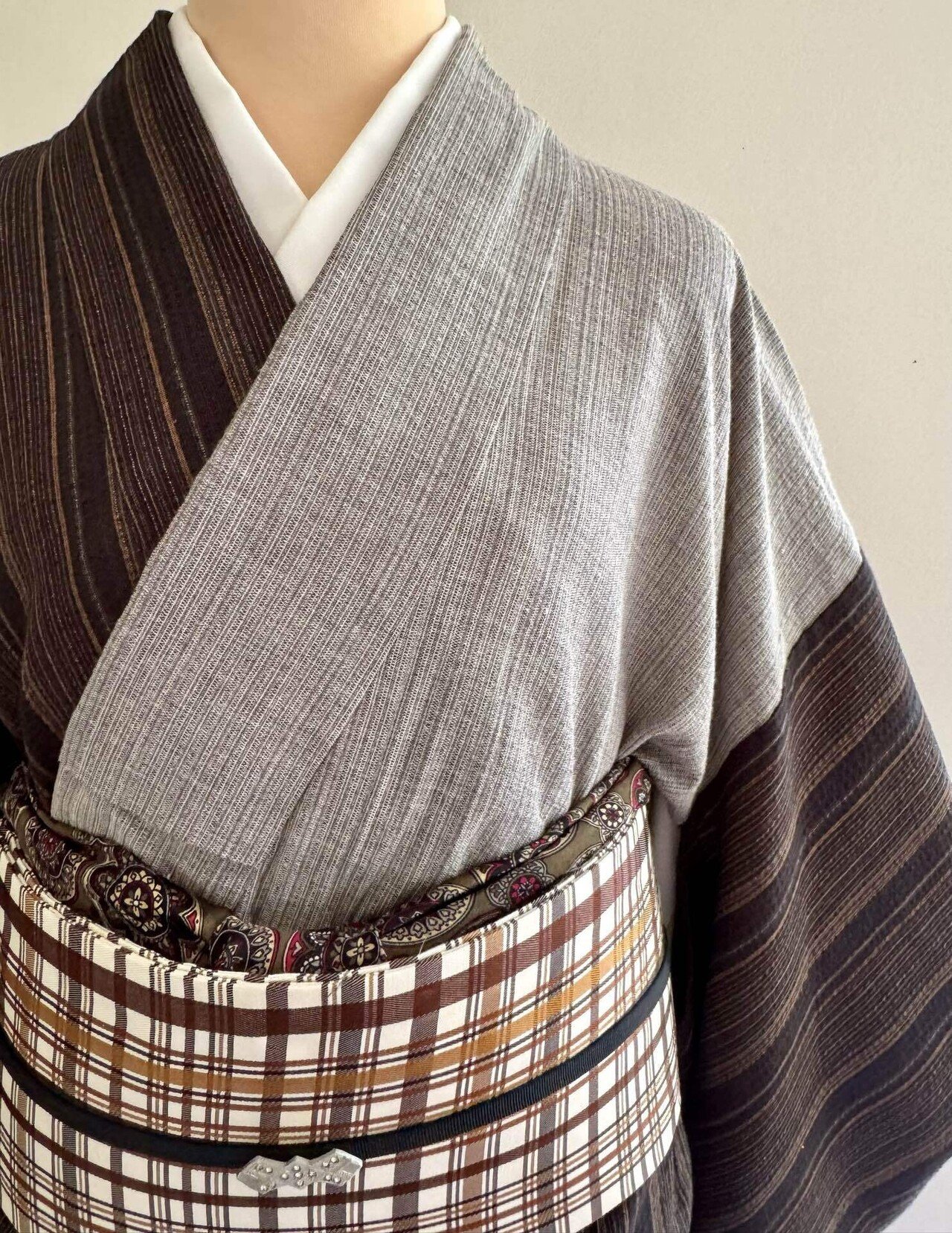 紫藤尚世しじら織綿着物｜夢吉きもの