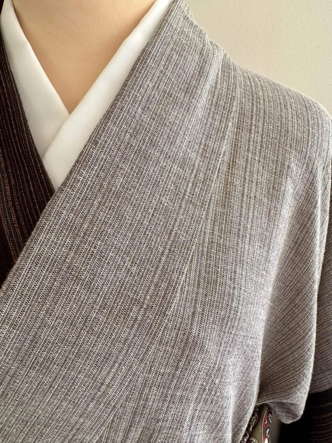 紫藤尚世しじら織綿着物｜夢吉きもの