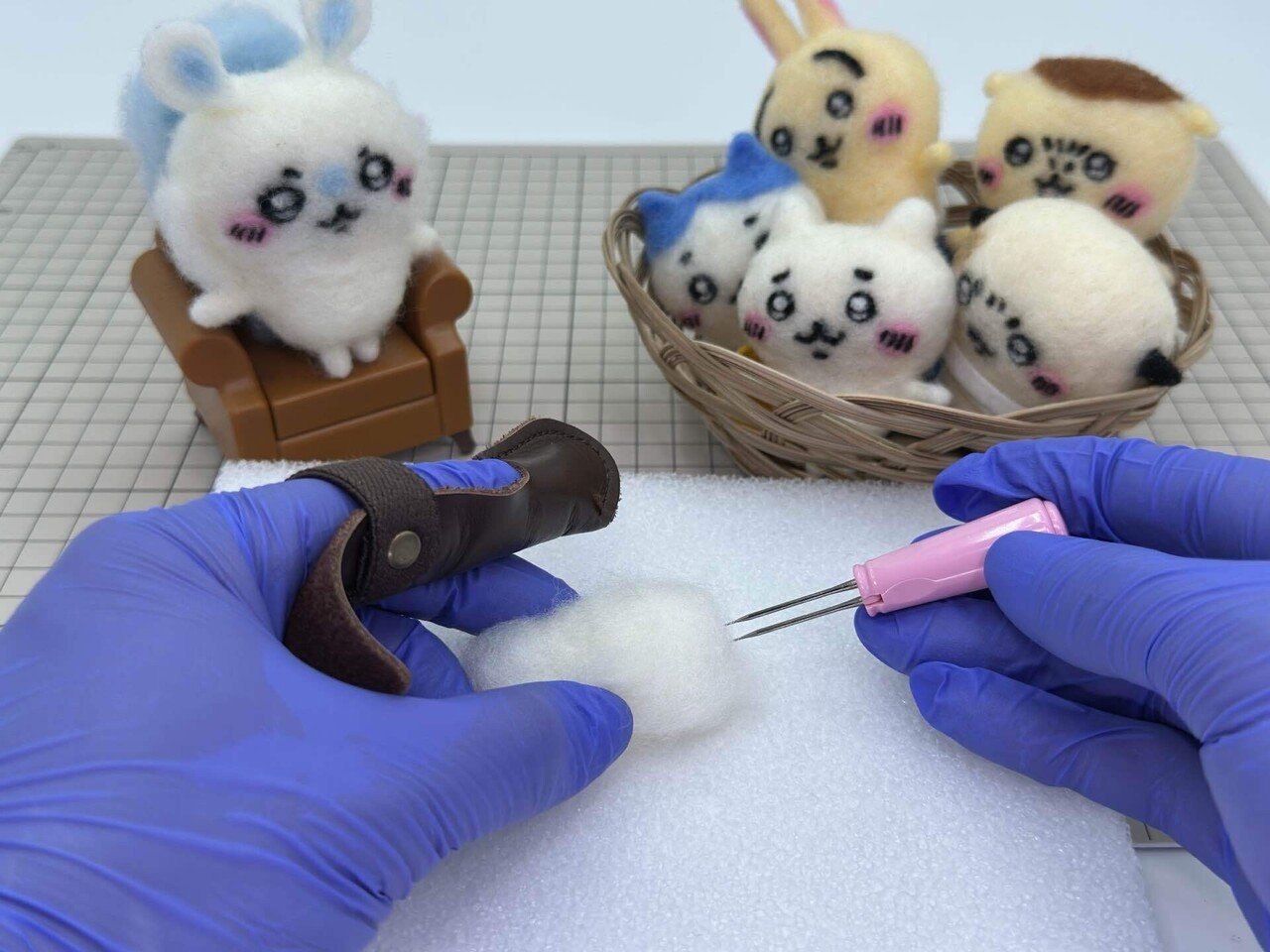 Re：】No.1-2 笑顔のちいかわ 芯材製作+肉付け【羊毛フェルトに挑戦