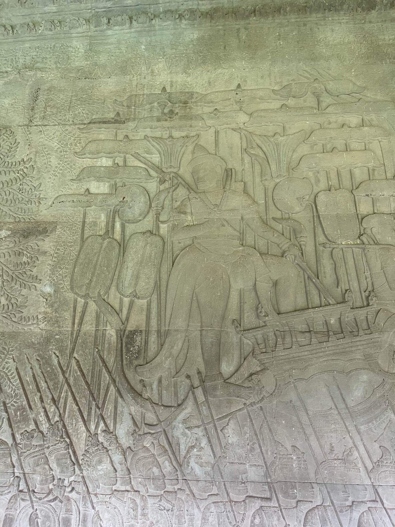カンボジア アンコールワット 立体版画 神話 カンボジア アンコールワット 立体版画 神話