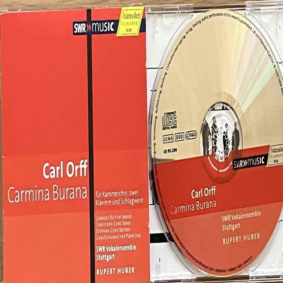 パワーが必要な「カルミナ・ブラーナ」を小さな編成で演奏したCDを聴い