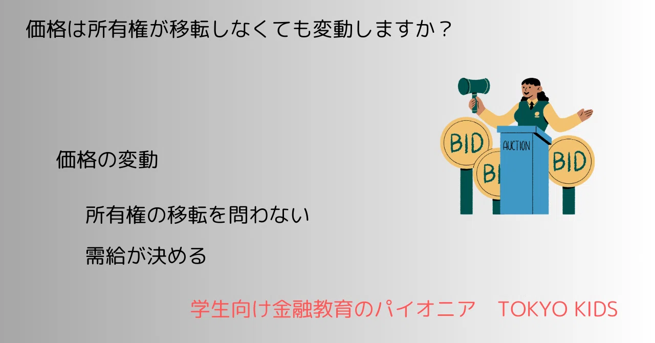 EC56/BE56[金融リテラシー/経済学]価格は所有権が移転しなくても変動しますか(2024/7/16updated)｜TOKYO KIDS ...