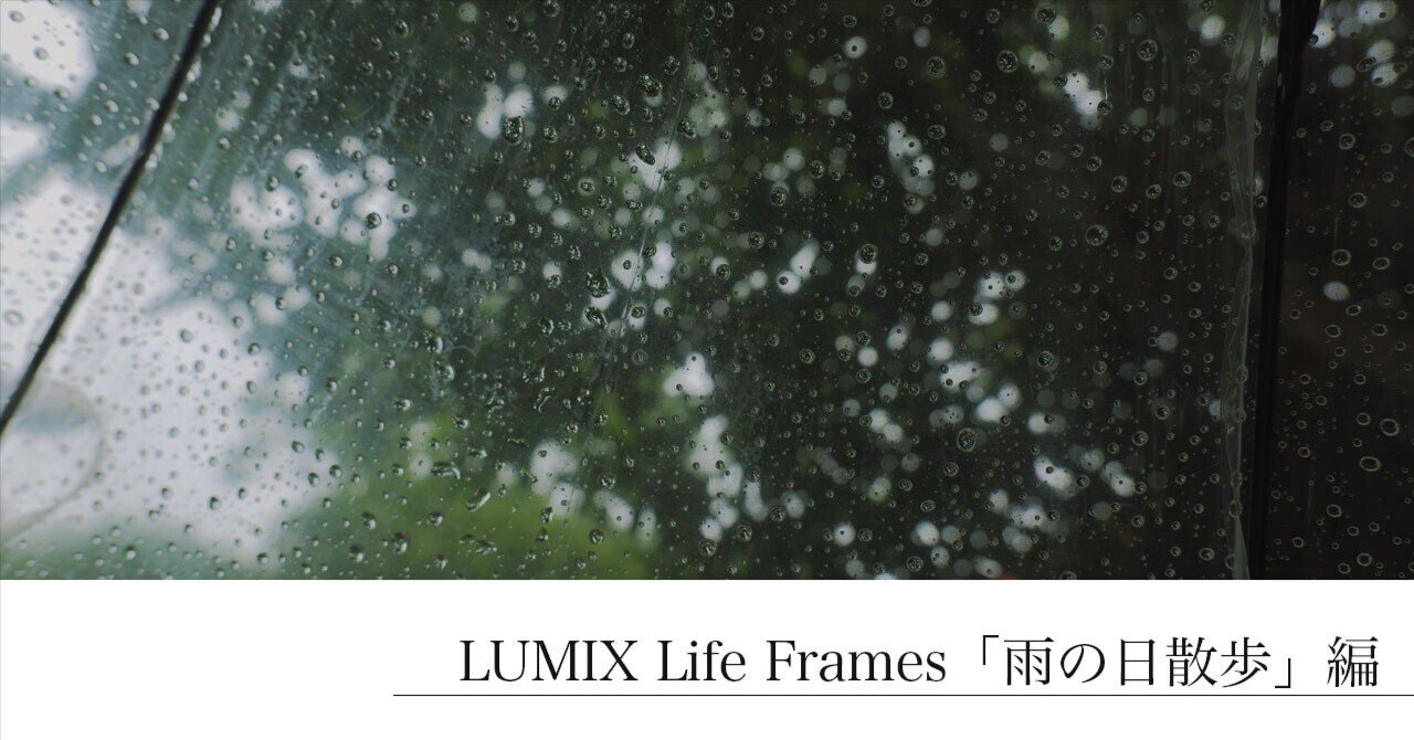 LUMIX Life Frames 「雨の日散歩」編｜LUMIX Magazine