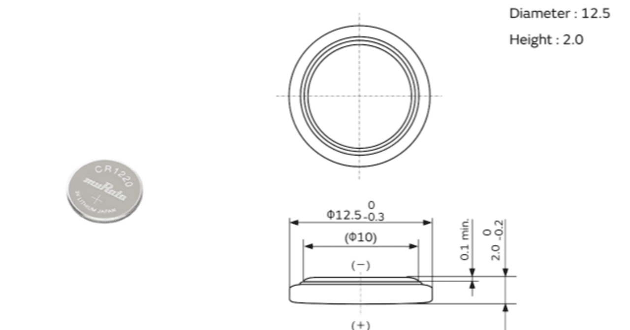 CR1220バッテリー相当およびクロスリファレンスチャート｜cash886
