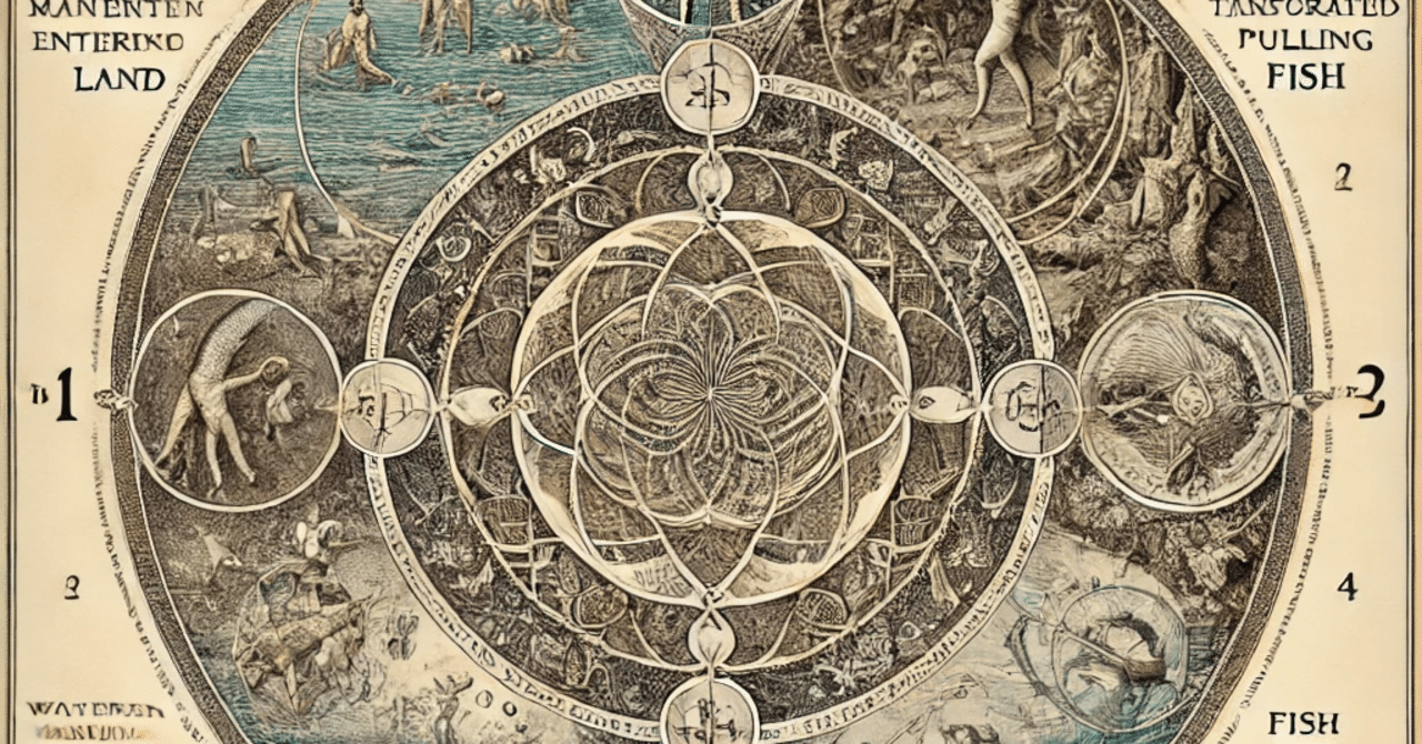 神話論理は表層四項、深層四項の八項関係で世界の起源を分節する