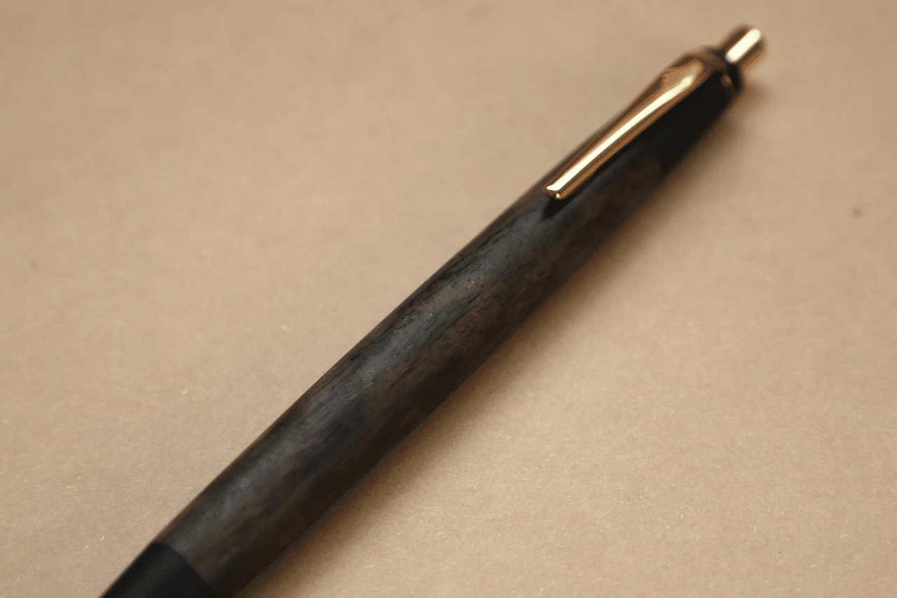 野原工芸 特上黒柿のシャープペンシル・ネオブラック 特上黒柿の