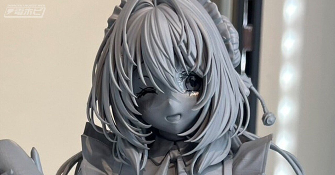 はにかみ彼女』ピロ水氏が描くメイド衣装の柊紗乃のフィギュア