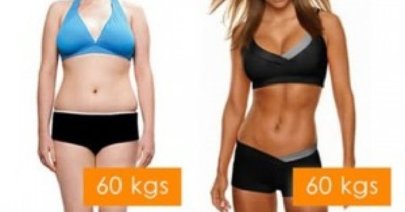 2kgの脂肪と筋肉を比べることで ダイエット感覚を身につけよう ダイエットの読みもの Note