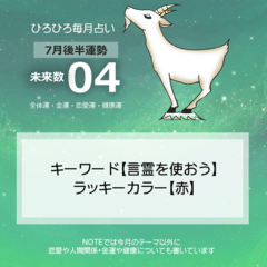 7月後半未来数【4】運勢・言霊を使おう