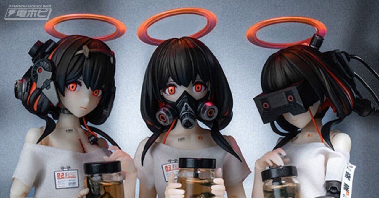 ダークで儚げな3人の美少女たちの可動フィギュア！ゼンマイブック氏