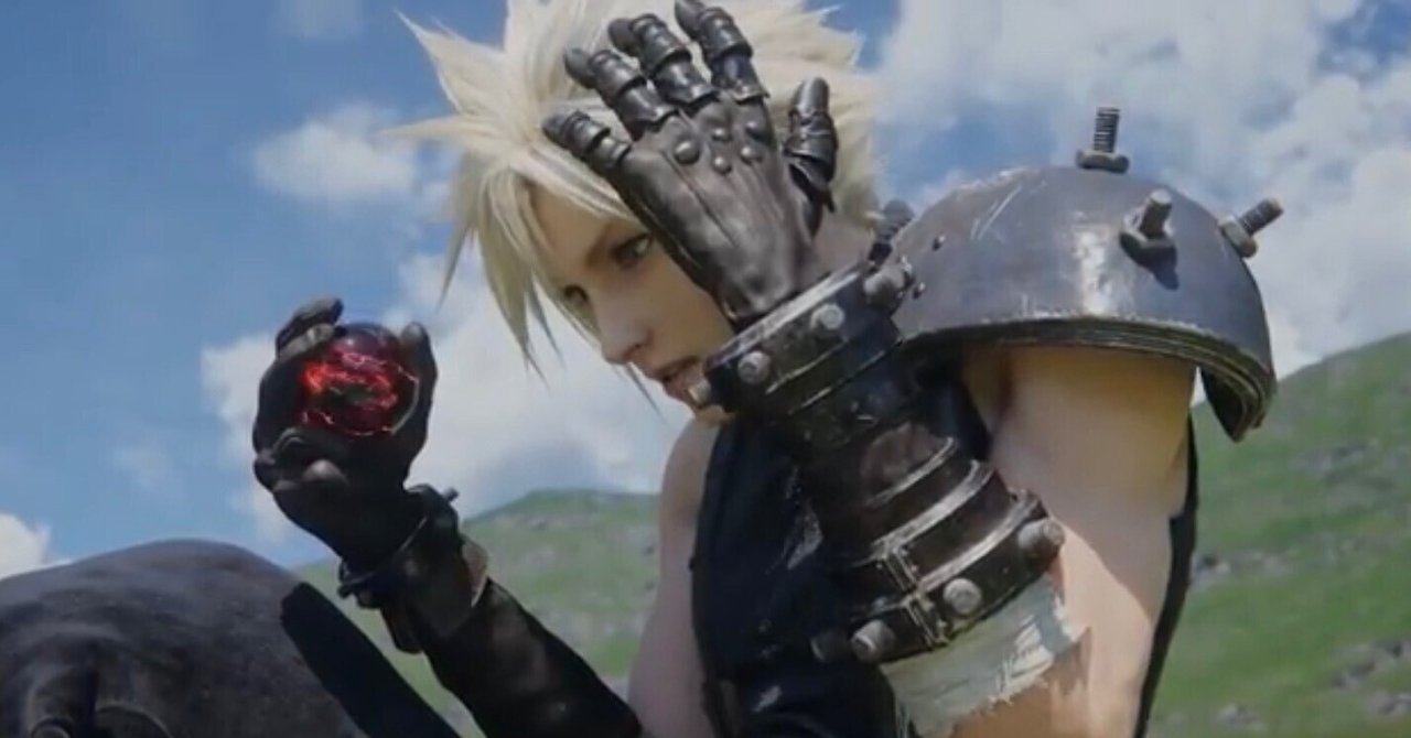 □ファイナルファンタジーVII□黒マテリアペンダント□トップのみ FF7