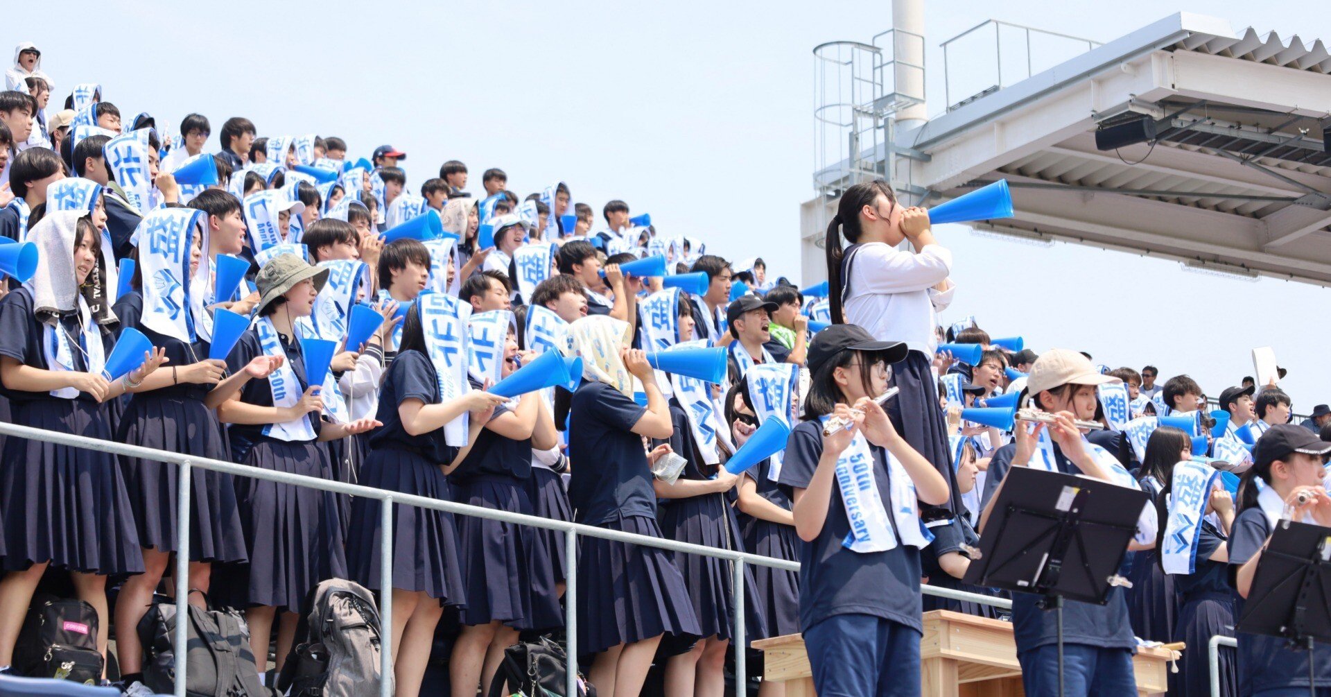 野球応援～50周年記念品タオルとともに～｜盛岡北高等学校