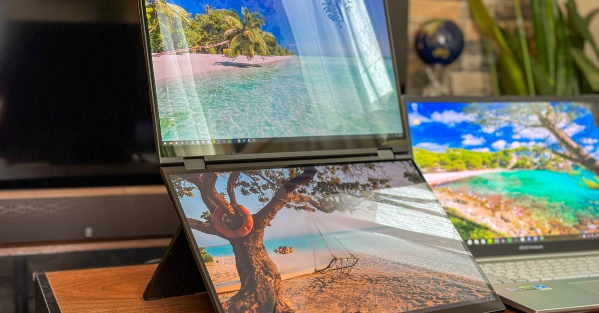 美品 QLED デュアルモバイルモニター 18.5インチ 1920×1080