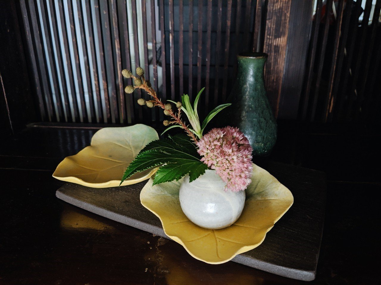 TSUNE】田中恒子デザイン ゆらり鉄器 大 鉄器×ガラス花器×陶器花器