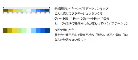Photoshop グラデーションマップでマップを作る Fmic7743 Note Photoshop グラデーションマップでマップを作る Fmic7743 Note