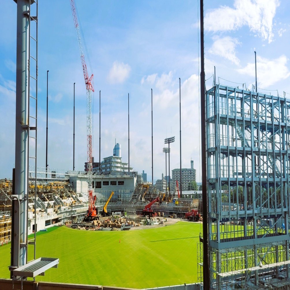 阪神2軍新球場 日鉄鋼板 SGLスタジアム 尼崎 工事進捗ウォッチング