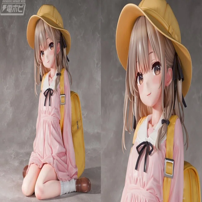 ぽかぽかピクニック ほのかちゃん 1/4 完成品フィギュア ピンクのワンピース姿が愛らしいオリジナル美少女フィギュアがBfull