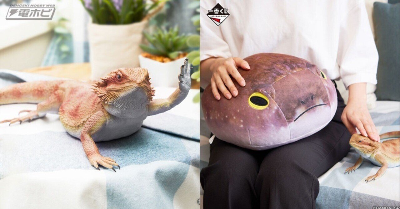 一番くじに「爬虫類＆両生類」が初登場！フトアゴヒゲトカゲの
