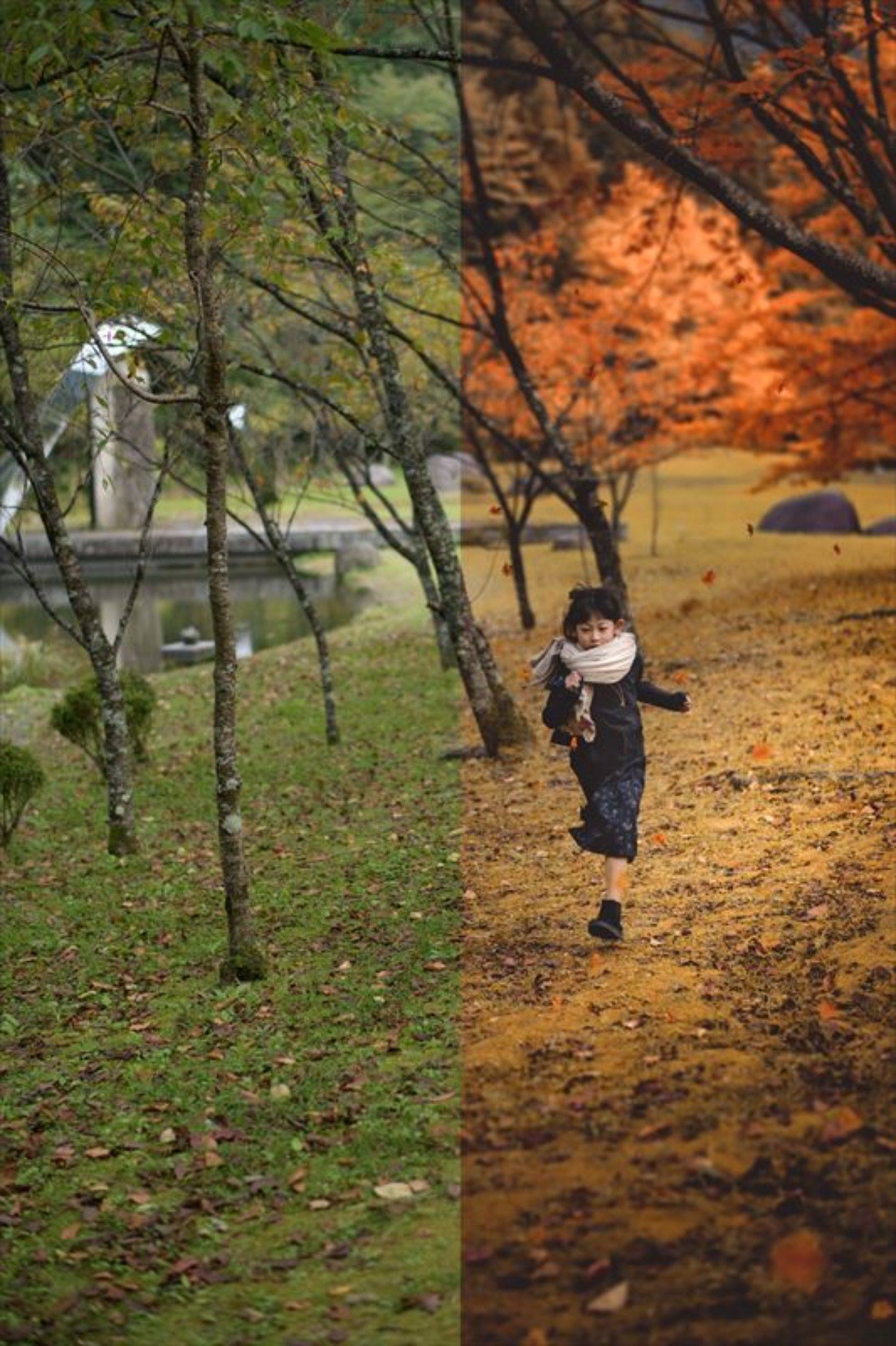 Photoshop ひと足お先に秋ポートレートレタッチ 素材付き Kogame Note