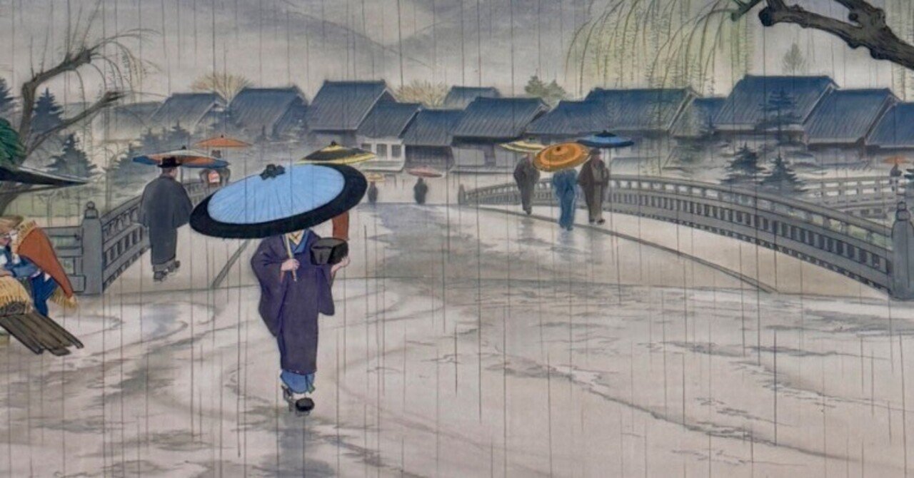 年末のプロモーション特価! 和傘の美しさが映える昭和初期の雨の京都|ラクガキストつあお 置物