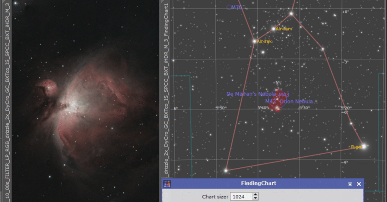FindingChart】PixInsightで画像から星図を作成する|ゴンカネ FindingChart】PixInsightで画像から星図を作成する|ゴンカネ