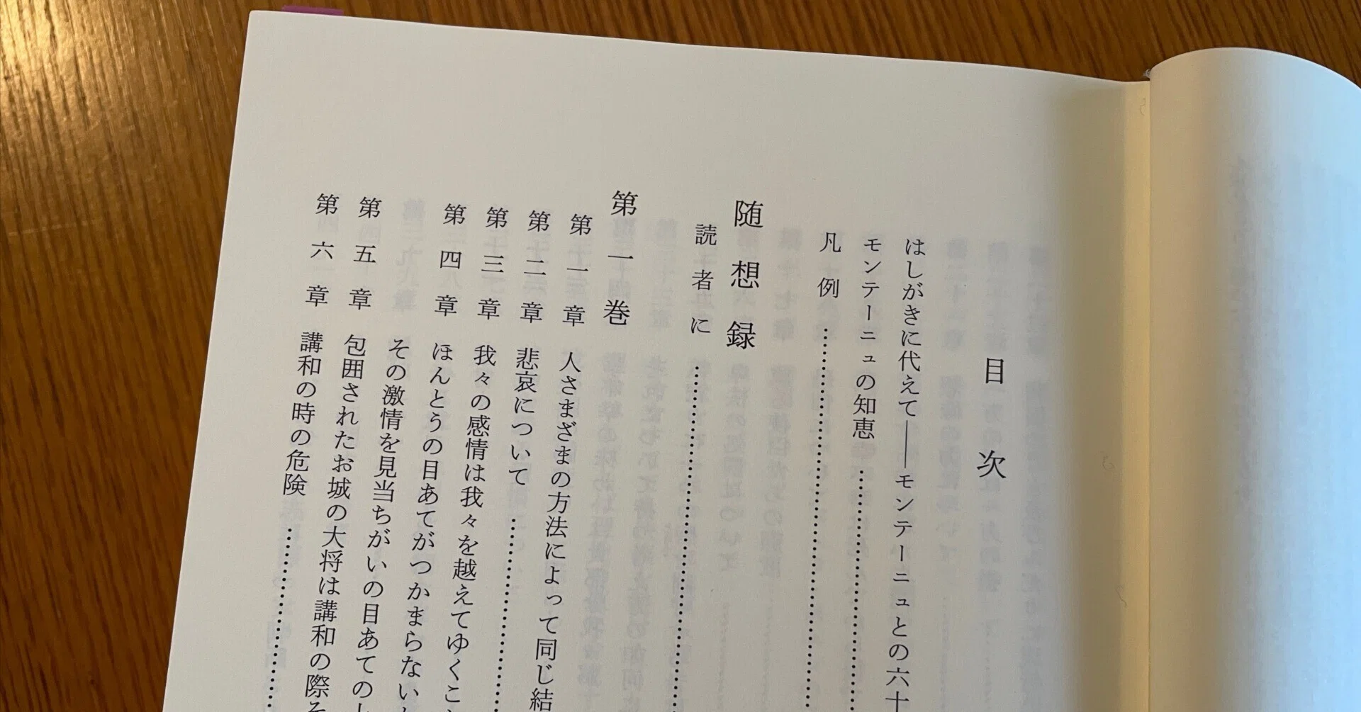 モンテーニュ随想録』の構成｜Eugênio Sibaccio