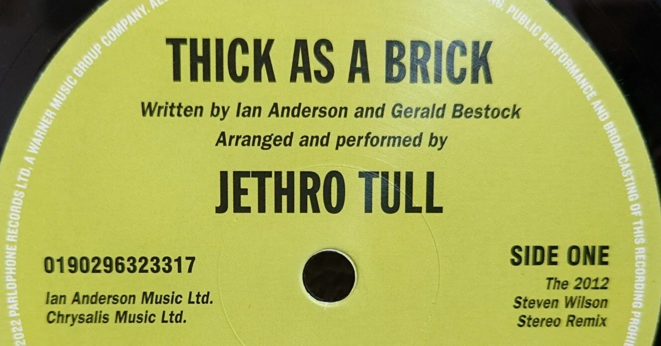 2012年 40周年記念盤！CD+DVD Jethro Tull / Thick As A Brick