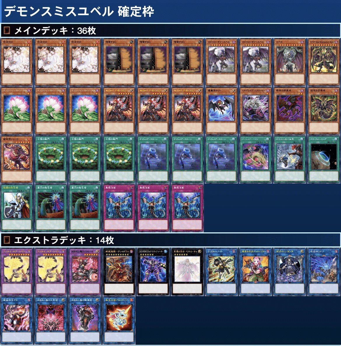 アリス 遊戯王 優勝 ユベルデモンスミス デモンスミスユベル 構築済み デモンスミスユベル 徹底解説|れい
