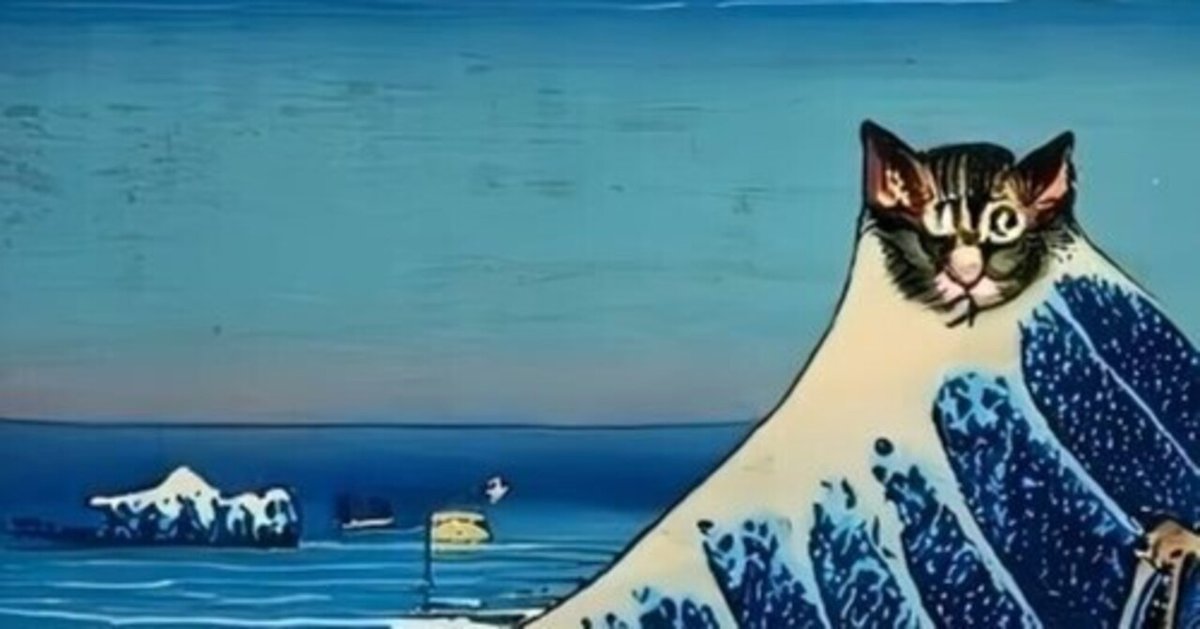 絵画。原画【神秘的な花の基地で、猫ちゃんたちは月を持っ