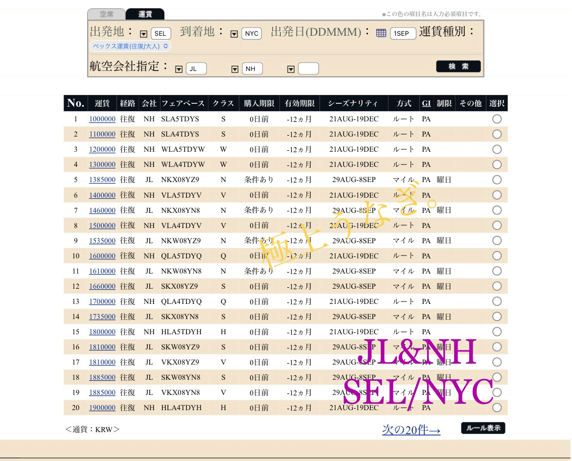 好条件チケットはお好きですか』修行僧の韓国留学！?《JAL /ANA》ソウル発券・アメリカ東海岸篇｜極上うなぎ。