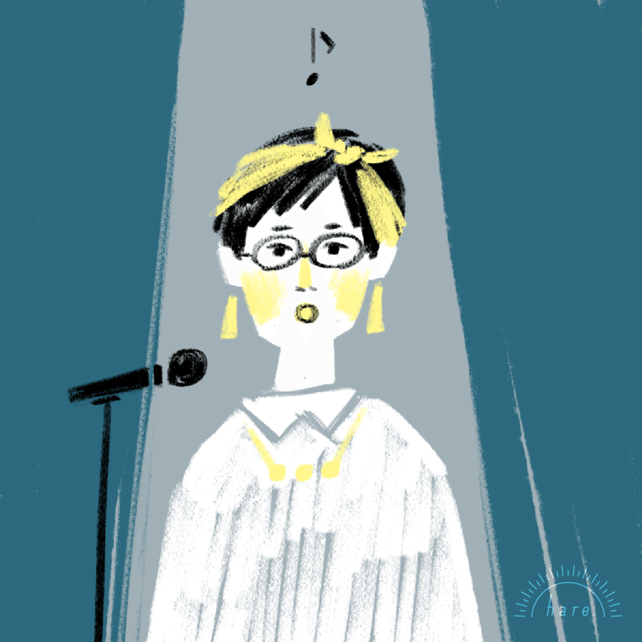歌をうたう おくちはる イラスト デザインする人 Note