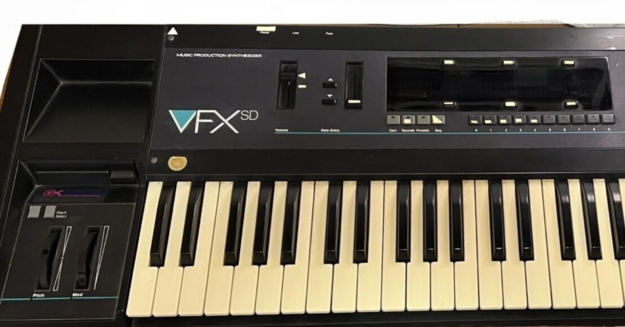 名機修理レポート「ensoniq VFX-SD」を救え!!【其の二/お受け取り