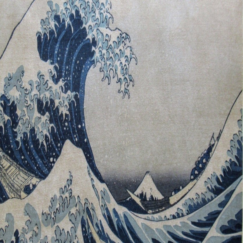 復刻ー北斎「富嶽三十六景 神奈川沖浪裏」｜下井雄也 浮世絵の復刻