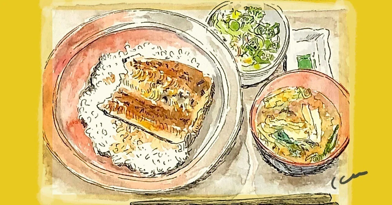 イラストの原画　うな重　土用丑の日のポスター　パネル入り 夏といえば、土用の丑の日。うなぎとすき家で食べたもの描きました