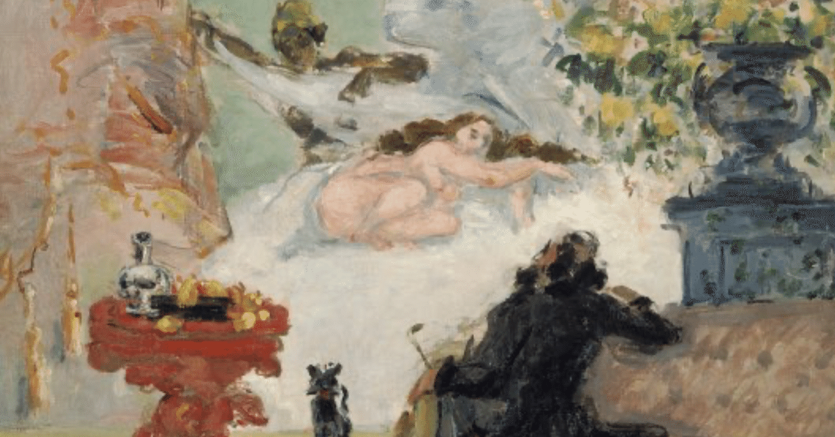 ポール・セザンヌ、【モダン・オランピア】、希少な画集画より ポール・セザンヌ、【モダン・オランピア】、希少な画集画より