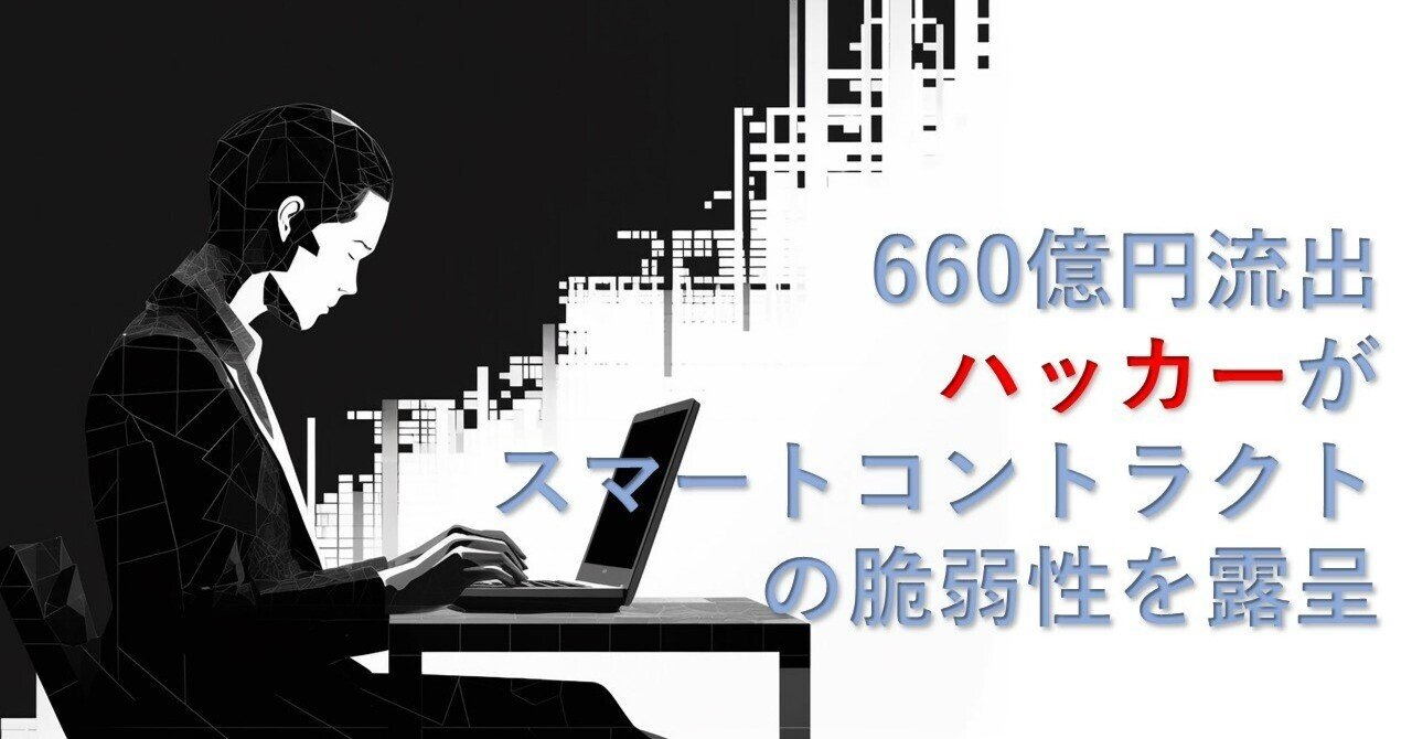660億円流出、ハッカーがスマートコントラクトの脆弱性を露呈｜Web3ポケットキャンパス