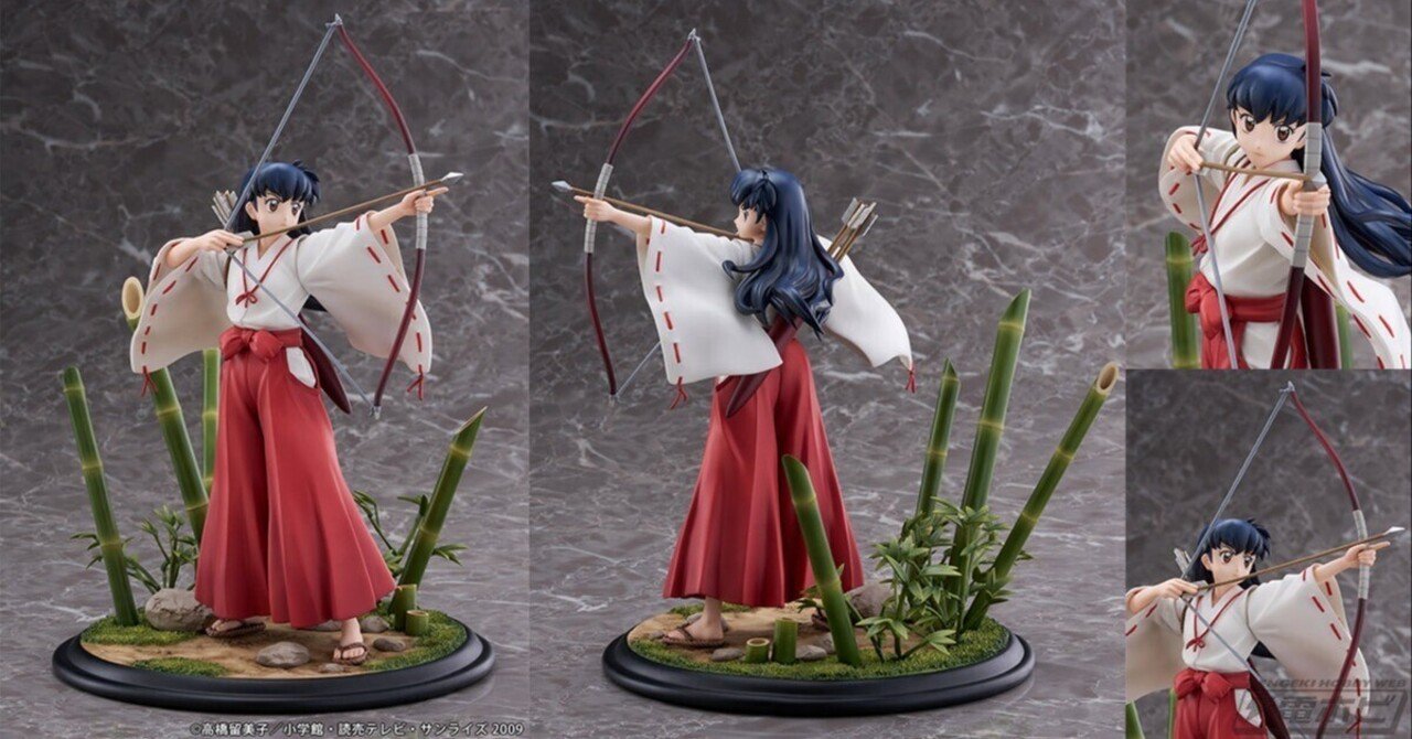 巫女服を纏った描き下ろしイラストを立体化！TVアニメ『犬夜叉』より